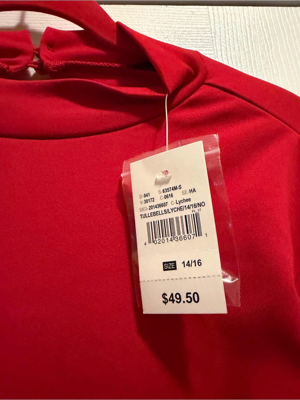 Red Knit Ruffle Sleeves Top - Picture 13 of 15